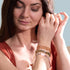 Sahara | Gemmy Bear Bracelet | Peach Carnelian x Silver